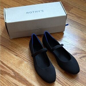Rothy's Black Mary Jane Flats, sz 7.5
